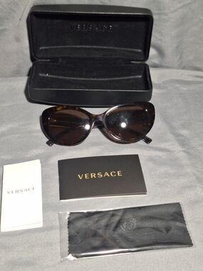 Versace Women’s Brown Tortoiseshell Sunglasses